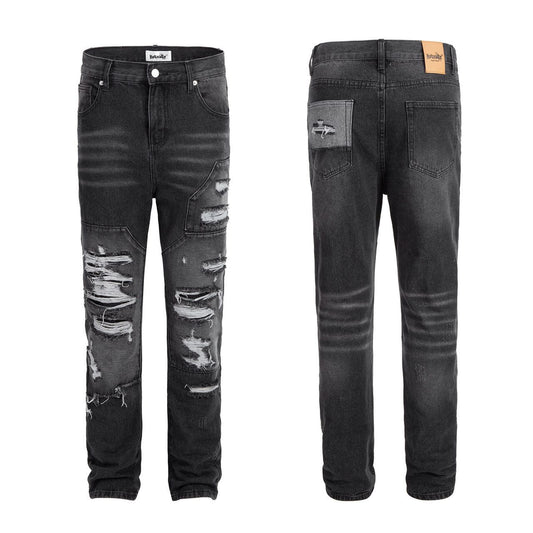 HOTNATE Classic Distressed Jeans