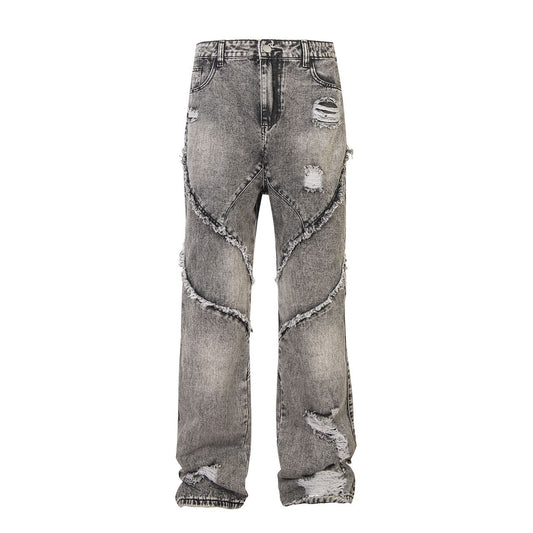 New-school Distressed denim