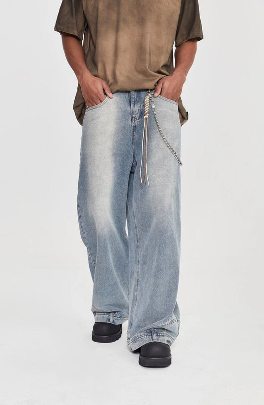 Baggy chain jeans