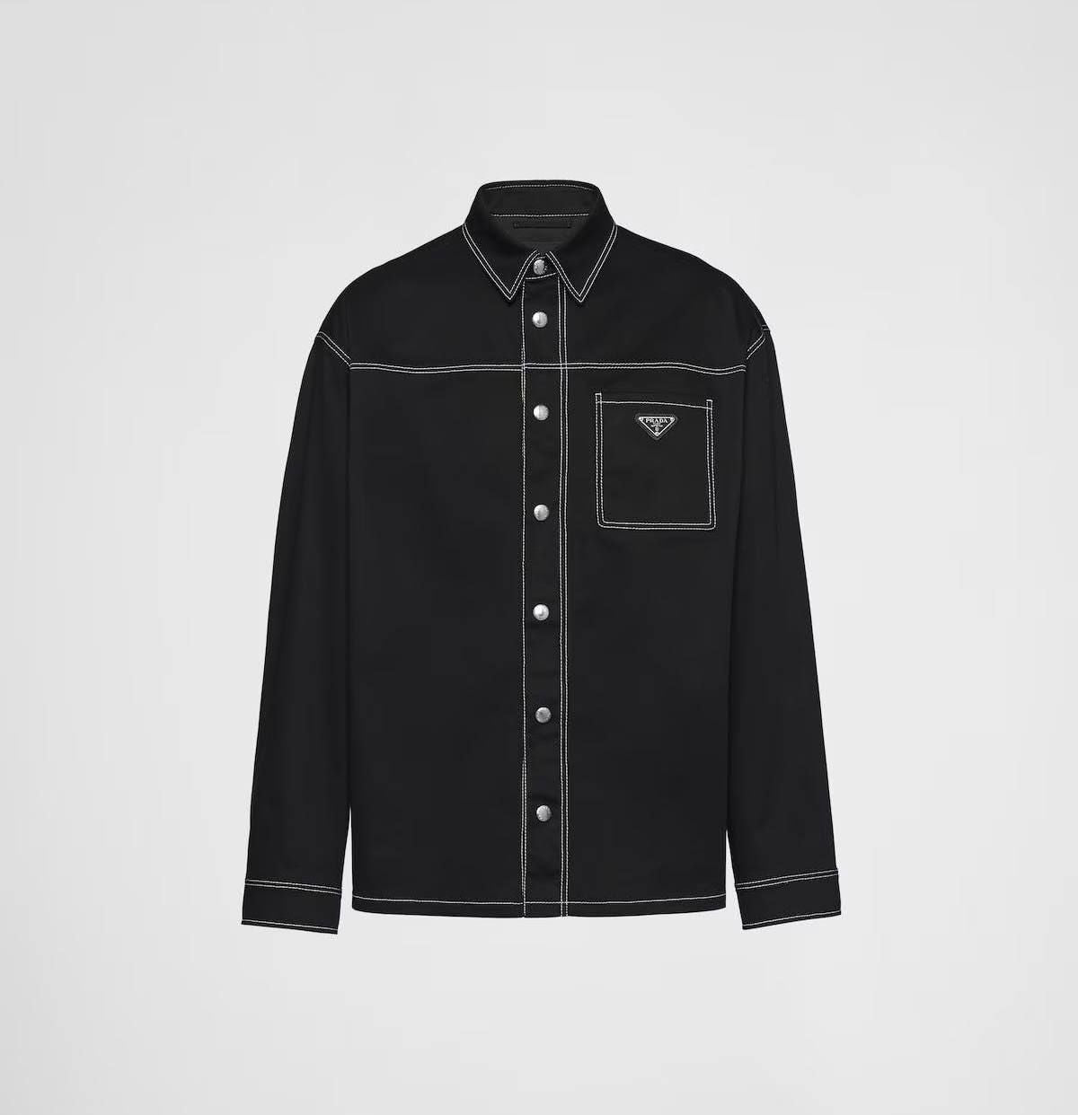 Denim Stitch contrast Prada jacket