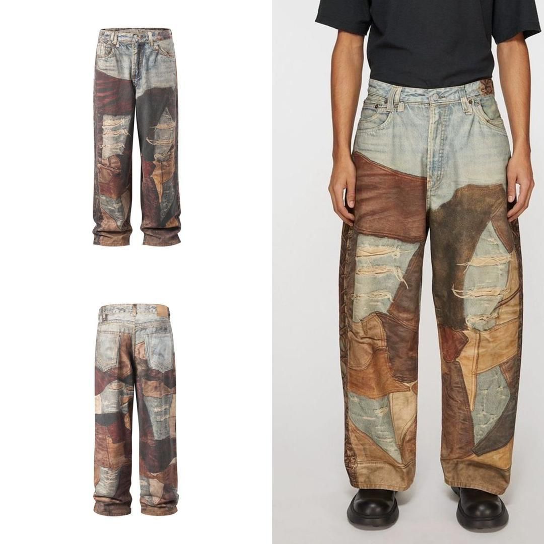 Unique Custom Artsy-Print Jeans