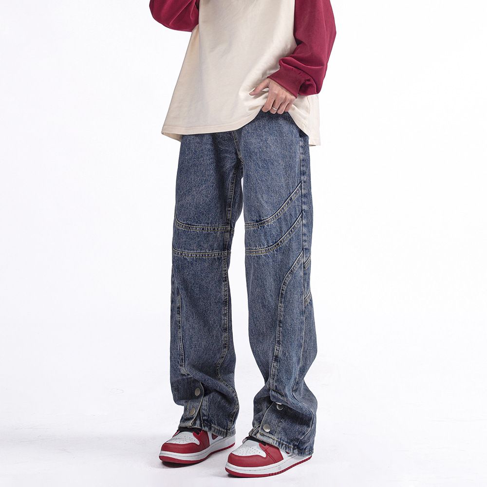 2024 button down stock baggy Jean