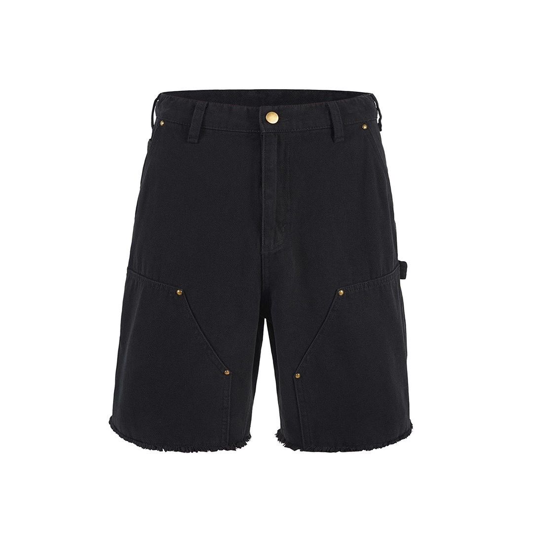 Trendy Gold buttoned Shorts